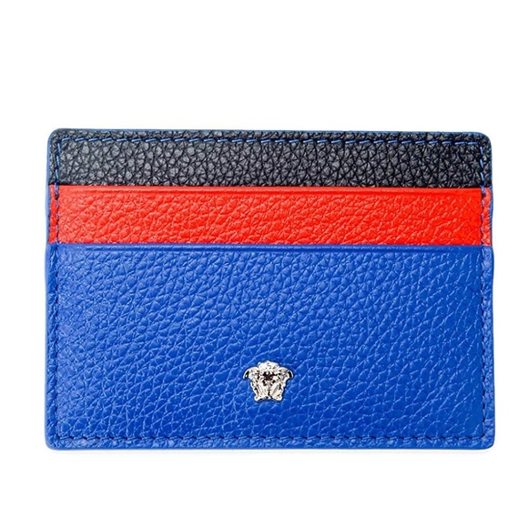 Versace Handbags - Medusa Leather Unisex Credit Card Slim Wallet Versace Handbags - Medusa Leather Unisex Credit Card Slim Wallet